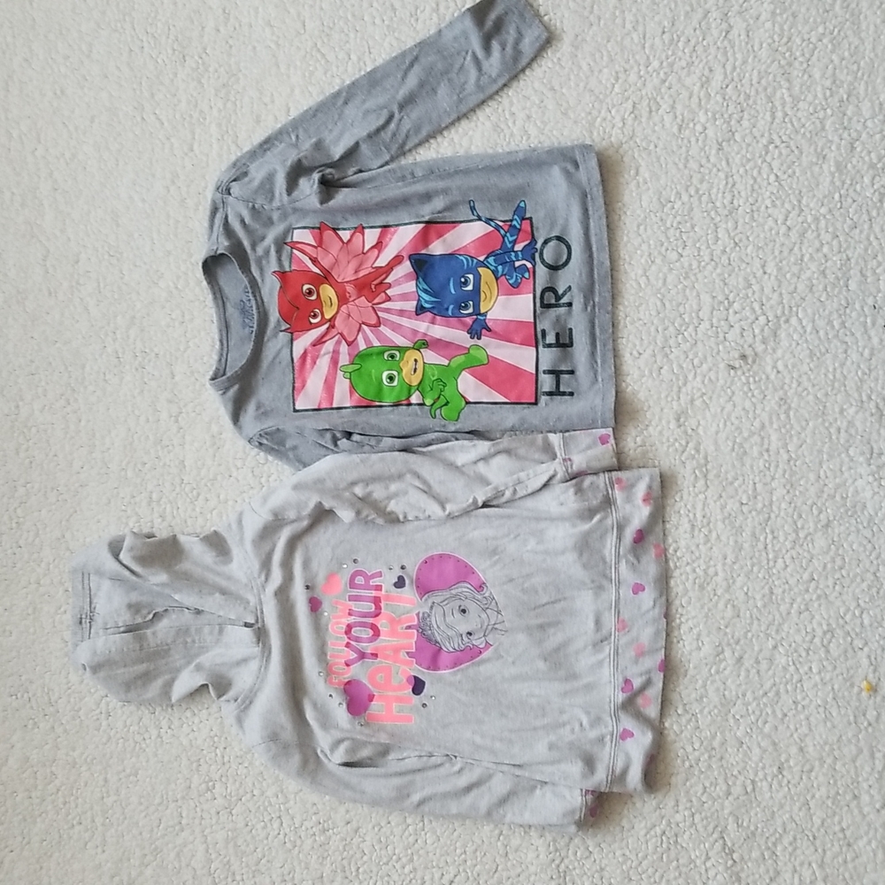 Princess Sofia and PJ Masks Long Sleeve Shirts